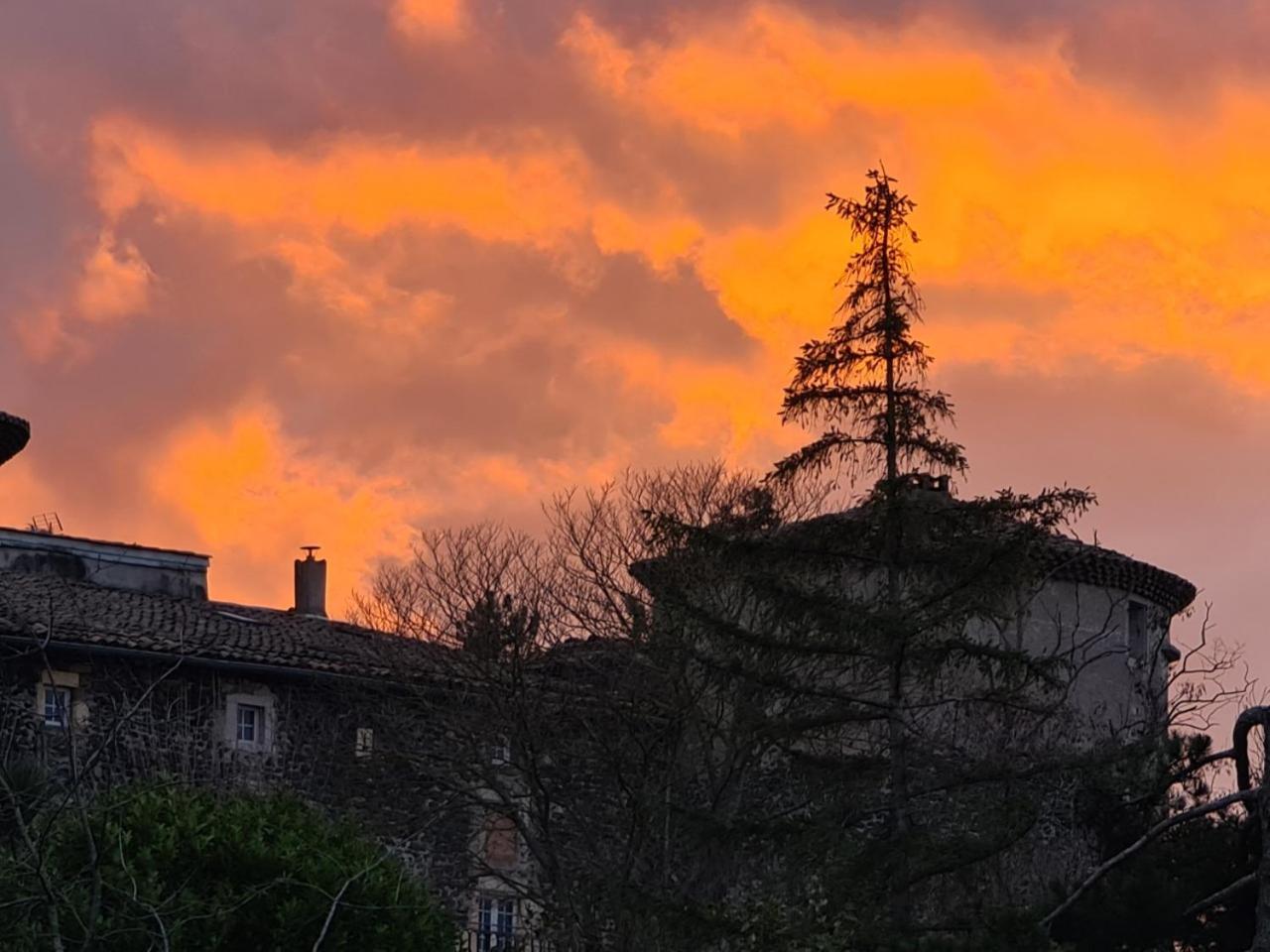 Chateau De Mauras Chomérac Buitenkant foto