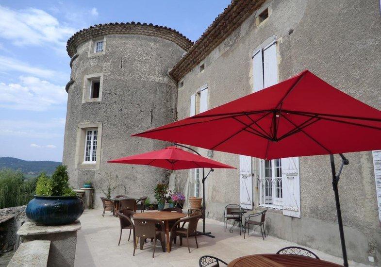 Chateau De Mauras Chomérac Buitenkant foto